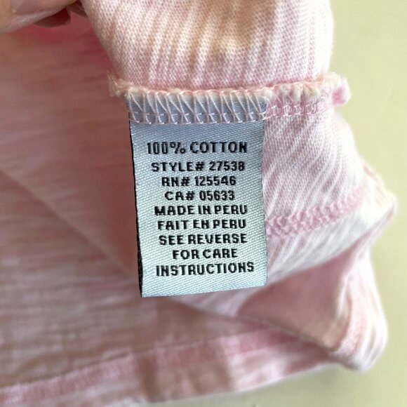 Habitat Pink Slub Cotton Blouse Oversized Top Womens Small Relaxed Patch Pockets - Picture 4 of 7